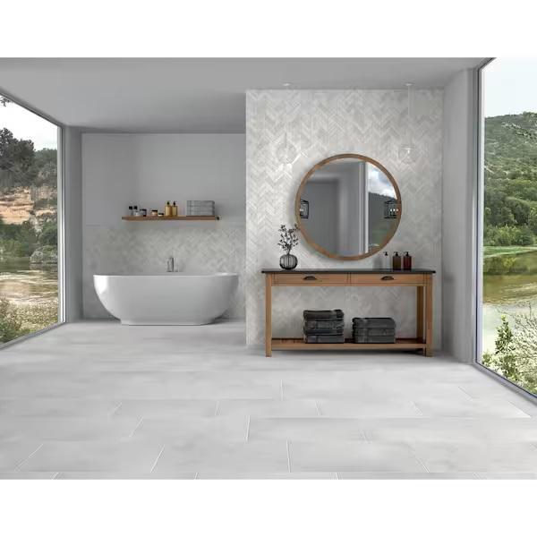 Flooring & Rugs - Daltile Mosaic Tile, MSI Clay Brick Look Floor and Wall Tile - Est Retail $1,224 - 1 plt