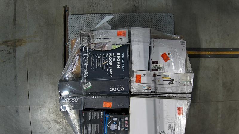 Lighting & Electrical - Hunter Invector 60in Indoor/Outdoor Ceiling Fan, HALO, Monteaux Lighting - Est Retail $4,977