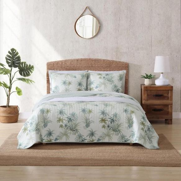 Home - Tommy Bahama Quilt, HPD Faux Linen Curtains, Madison Park Summer Blanket - MSRP $15,303