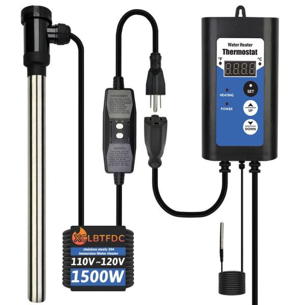 Amazon Clearance - Lawn & Garden - XCLBTFDC 1500W Immersion Water Heater Portable Electric Hot Tub, Nayoku Hot Tubs Cartidges -MSRP $6,895