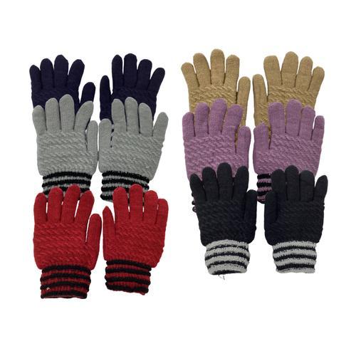72PCS Women's Thermal Fleece Lined Winter Insulated Knit Thick Gloves
