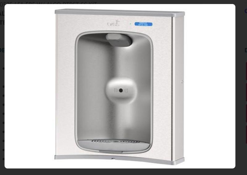 Oasis Wall Mount Electronic Bottle Filler Retro-Fit Kit - MSRP $1,140