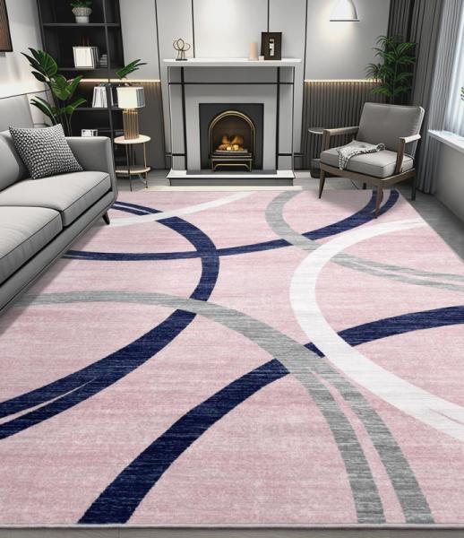 Furniture - chakme Modern 6'X9' Pink Area Rug, StangH 2x8 Washable Non-SlipRug Runners, OLANLY 6x9 Rug - MSRP $2,488