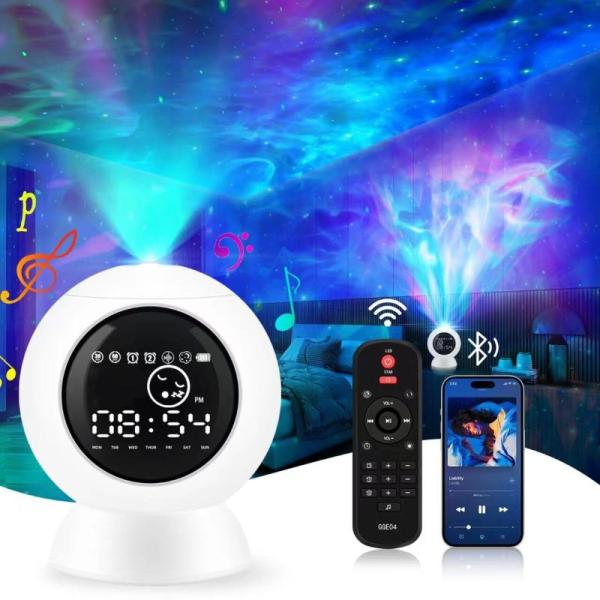 Home - LitEnergy Alarm Clock Star Projector, BPC Feather Comforter - MSRP $28,127
