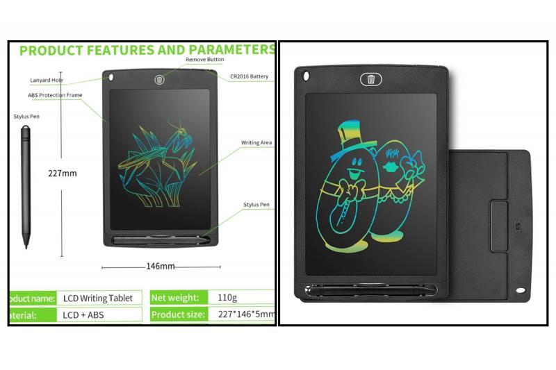 [200 Sets] New Electronic LCD Writing Drawing Tablet Sets Neon Colors