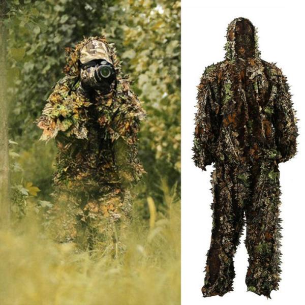 New 54set -3D Leaf Camouflage Camo Ghillie Suit Sets