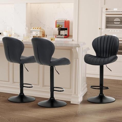 Furniture - COLAMY Bar Stools Set, VECELO LED Jewelry Cabinet - MSRP $1,811