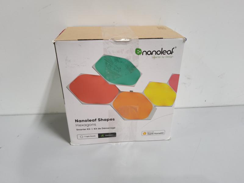 Nanoleaf 7pk Shapes Hexagon Smarter Kit LED Light Bulbs - Est Retail $149