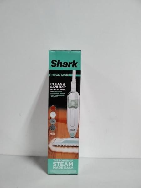 NEW - Shark Steam Mop, Removable Water Tank, Lightweight, Steam Cleaner, White/Seafoam, S1000 - MSRP $59