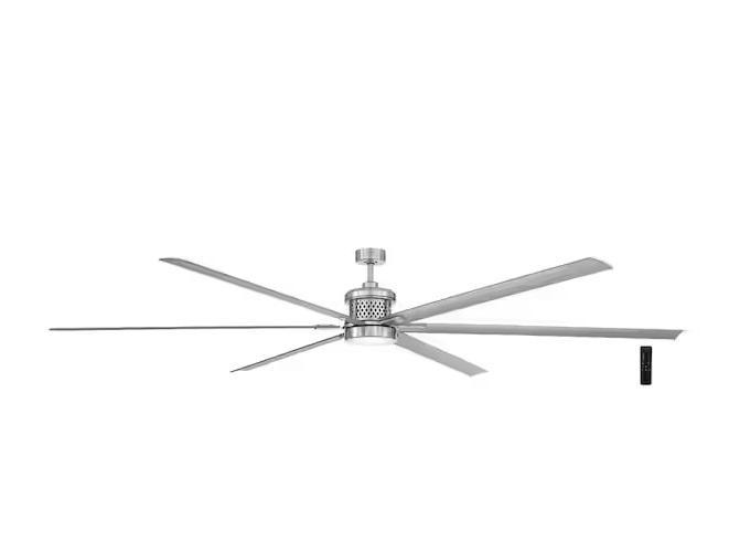 Lighting & Electrical - HDC Royalty II 120in Indoor/Outdoor Ceiling Fan, Light Society, Philips Hue - Est Retail $3,107