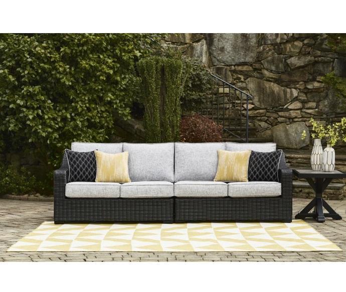 Truckload - Housewares - Daneil Loveseat w/Cushions, 23.62" Burlywood Solid/Manufactured Wood Sideboard - MSRP $36,629