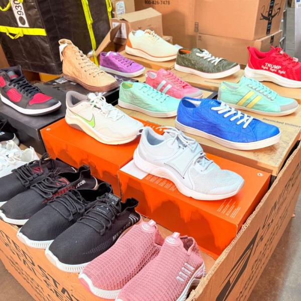 Bulk Lot of 200 Mixed Brand Sneakers Men's & Women's MSRP $15,000