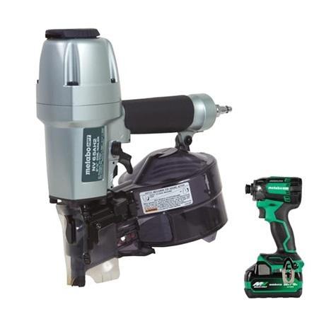 Home Improvement - Metabo HPT Pneumatic Siding Nailer, Kobalt Gen4 20" 40V Cordless Push Lawn Mower - MSRP $3,297