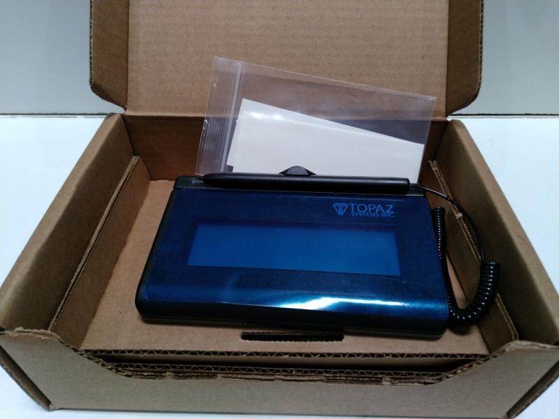 Topaz SigLite 1x5 LCD Signature Capture Pad, T-L460-HSB-R - MSRP $279