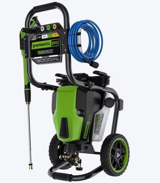 Greenworks Pro 3000PSI Cold Water Pressure Washer, Kobalt Gen4 40V String Trimmer & Leaf Blower - MSRP $3,375
