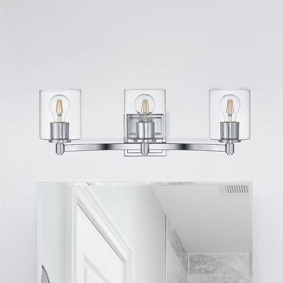 Benton 3 Light Bathroom Vanity Light, Kobalt Corded Mower, Tucker Pull-Down Kitchen Faucet - MSRP $2,847
