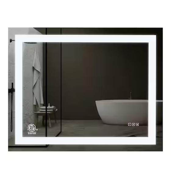 Plumbing - KINWELL 40inWx32inH Anti-Fog LED Vanity Mirror, TETOTE, HOROW, Glacier Bay, HDC - Est Retail $1,955