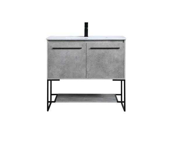 Elegant Lighting VF42036CG Vanity Set - MSRP $854
