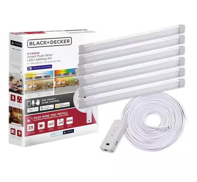 Lighting & Electrical - BLACK+DECKER, Google, Progress Lighting, Hukoro, Kichler, VEVOR, IHOMEadore - Est Retail $4,231