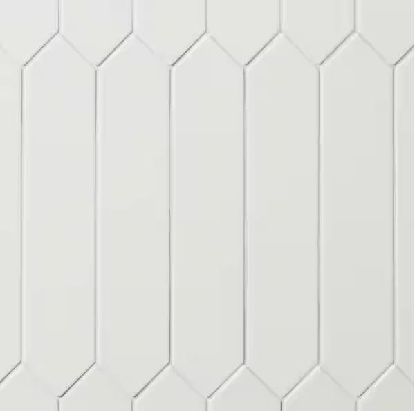 Flooring & Rugs - Ivy Hill Tile Axis 2.6inx13in White Ceramic Wall Tile, HDC, MSI, Cap A Tread - Est Retail $1,277