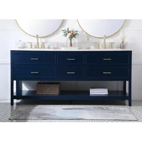Elegant Lighting VF19072DBL Double Basin Vanity Set - MSRP $2,308