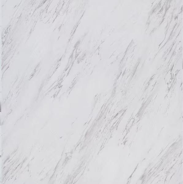 TrafficMaster Carrara Marble 4 MIL 12inWx24inL Peel and Stick Waterproof Vinyl Tile Floorings - Est Retail $1,374