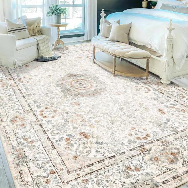 Furniture - Washable Pink Rug, Washable Boho Rug, Poeti Washable Rug - MSRP $1,778