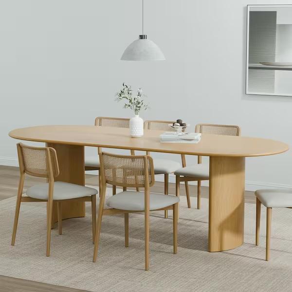 Home Decor - Dovelina Pedestal Base Dining Table, Harper & Bright Designs Entertainment Center- Est Retail $2,408- 1plt