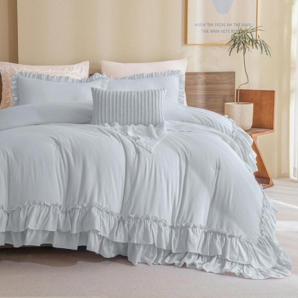 Home - King Size Comforter Set, Shoe Organizer Boxes, Decorative Arch, Crochet Flower Bouquet - MSRP $12,768