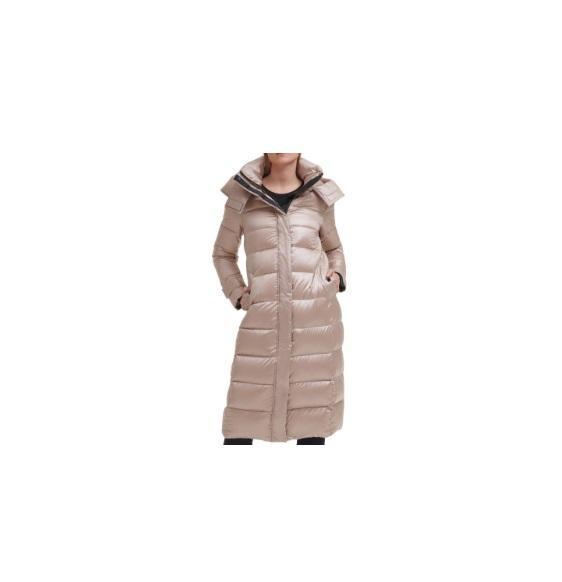 Apparel - Karl Lagerfeld Shine Hooded Belted Puffer Coat, 1.State One-button Stretch Crepe Blaze -rOriginal MSRP $1,703