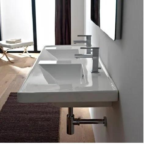 Nameeks Scarabeo 3006-Two Hole Bathroom Sink - MSRP $768