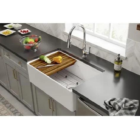 Elkay SWUF13020CBWH Fireclay Kitchen Sink - MSRP $1,124