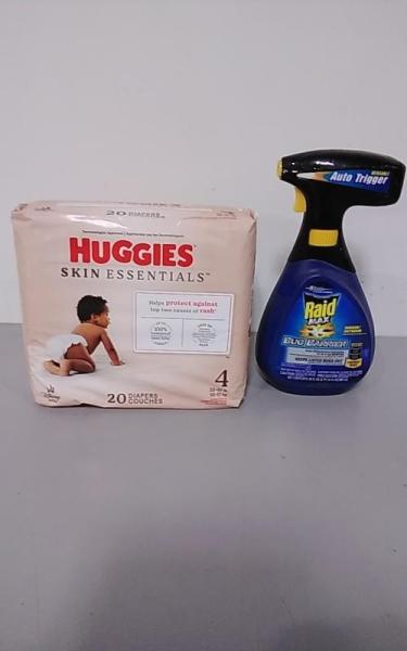 Bed Bath and Home - Sound Logic Headset, Raid Max Bug Barrier Spray, Huggies Diapers - MSRP $4,745