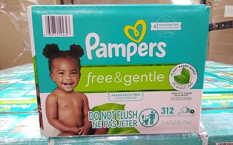 Baby - Pampers Free & Gentle Free & Gentle Baby Wipes - MSRP $1,623