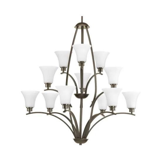 Fixtures - Progress Joy 12 Light Chandelier, Kohler Bathroom Sink, Elegant Mirror - MSRP $2,872