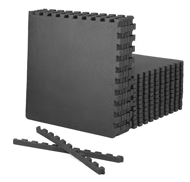 Flooring & Rugs- CAP Foam Double-Sided T Pattern Gym Flooring Mats, MSI, AIRSTONE, HDC, Corso Italia -Est Retail $1,684