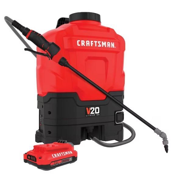 Craftsman Backpack Sprayer, Greenworks Pressure Washer, Project Source Flynt Kitchen Faucet - MSRP $2,373