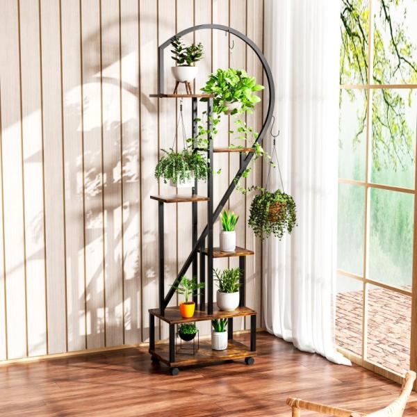 Home - Golden Cane Palm Trees, Cosybay Comforter, Tonahutu Plant Stand - MSRP $2,939