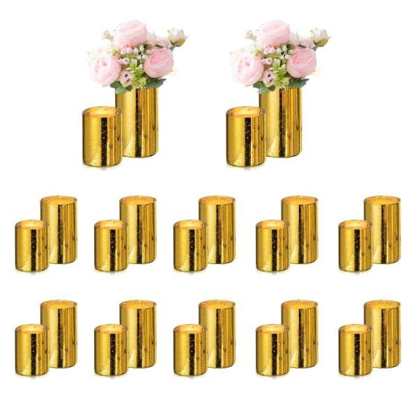 Home - Glasseam Gold Vases, Folkor Wood Picture Frame, Hersvin Shelf Liners - MSRP $1,152