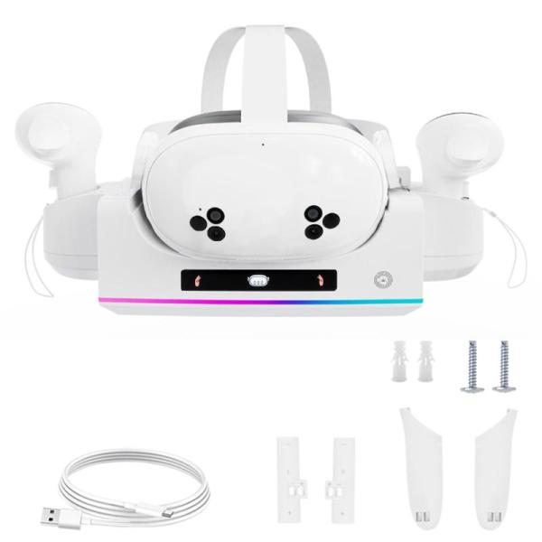 Video Games - Meta Quest VR Charging Station, Perfect Dark Zero Game, Alafly Joycon Grips - MSRP $1,349
