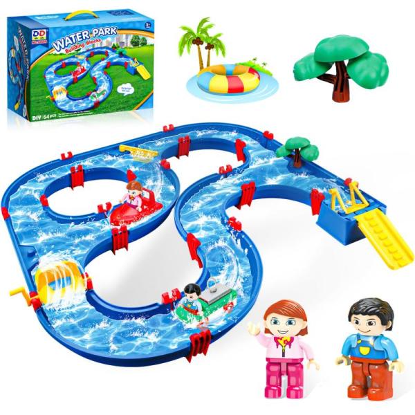 Toys - Sanco Water Track Playset, Pool Basketball Hoop, Electric Water Guns - MSRP $1,308