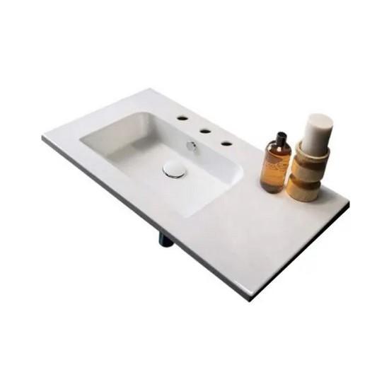 Nameeks Scarabeo Three Hole Bathroom Sink - MSRP $430