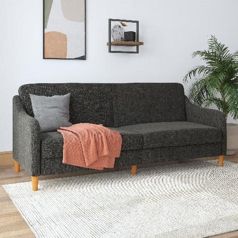 Furniture - DHP Jasper Coil Futons & MS  6 Inch Tufted Futon Mattress - MSRP $775