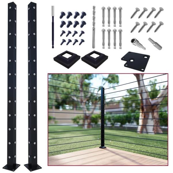 CHR Fence & Rail Cable Railing Post Sets - MSRP $3,518