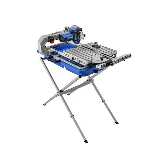 Kobalt Sliding Tile Saw, Kobalt Compound Miter Saw, Utilitech Pedestal Fan - MSRP $2,148