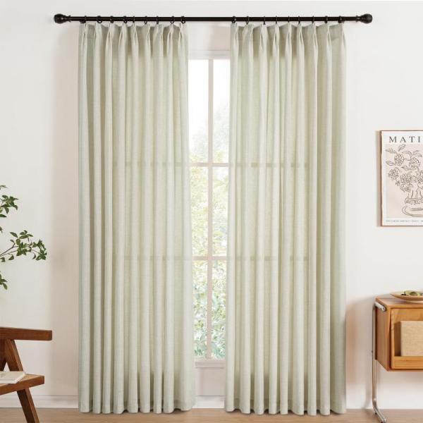 Home - Vocander Wrap Bed Skirt, Muslin Throw Blanket, KangBang Natural Linen Pleated Curtains - MSRP $13,858