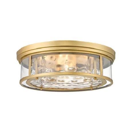 Z-Lite 493F4-RB Flush Mount Drum Ceiling Fixture - MSRP $425
