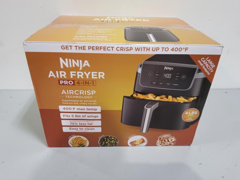 Ninja Air Fryer Pro 4-in-1 with 5 QT Capacity, Nonstick Basket & Crisper Plate, Grey - MSRP $129