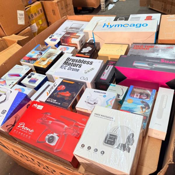 Bulk Lot of 500 Mixed Electronics, Gadgets & Home Goods MSRP $15,000