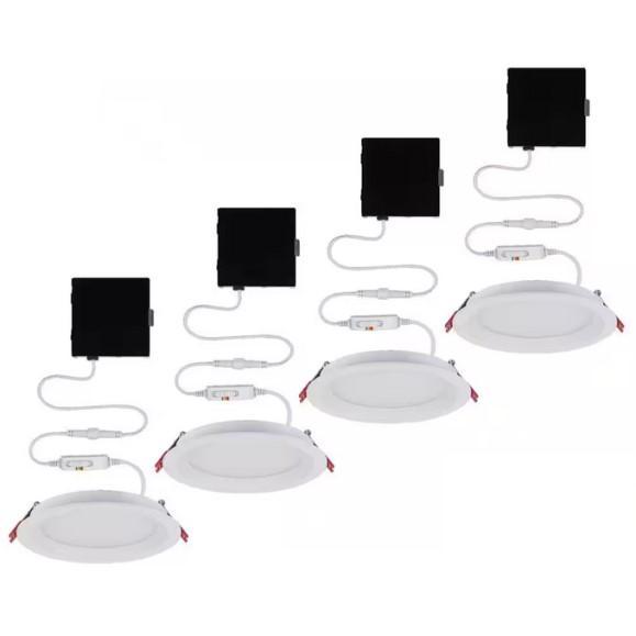 Lighting & Electrical - Commercial Electric LED Baffle, Frameless Flat Panel, LED Flush Mount - Est Retail $4,538- 1plt